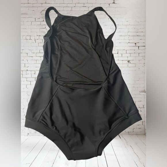 Makara Open Low back Elegant Black Women's Swim L - Picture 1 of 3
